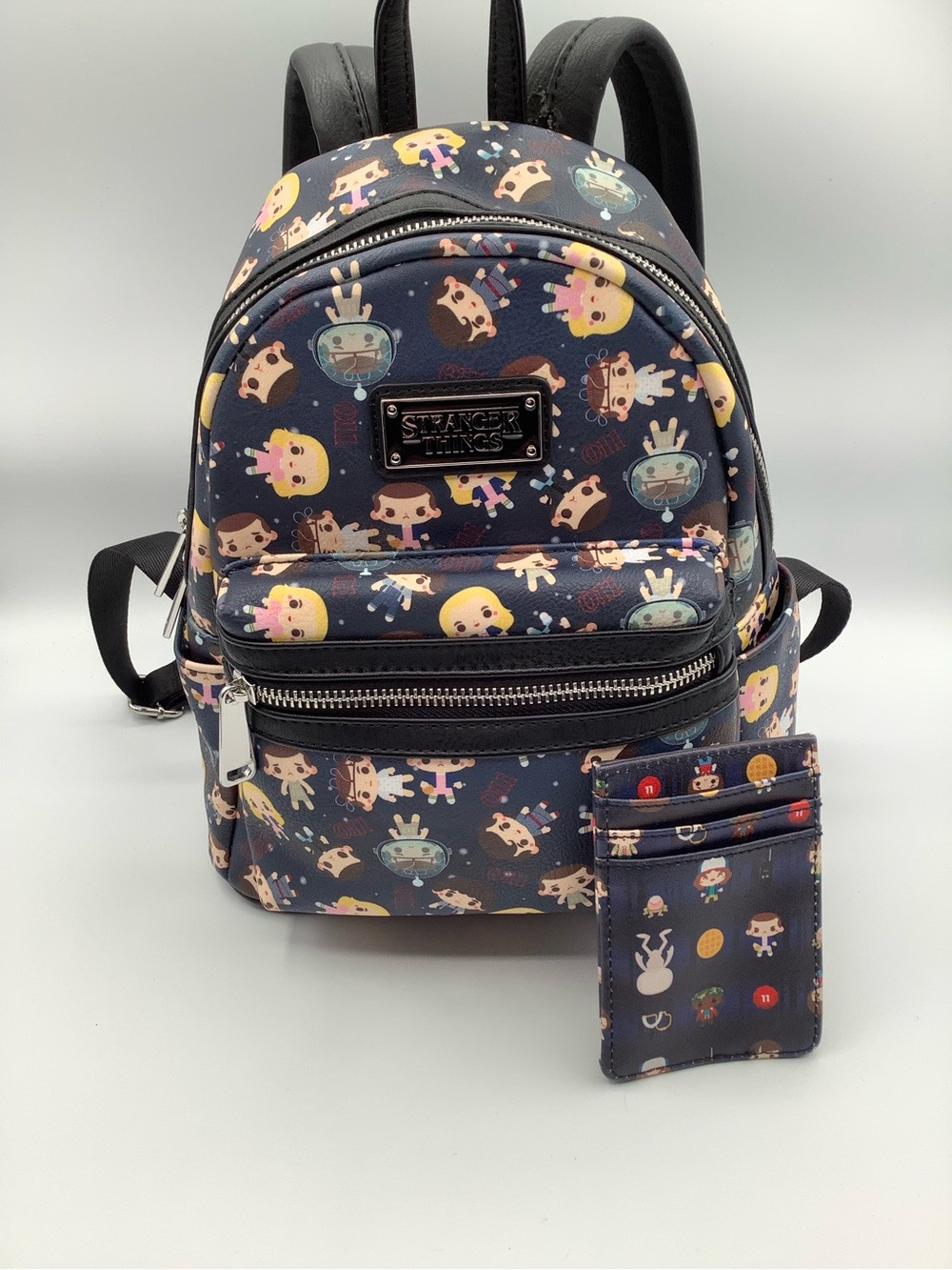 Navy Kids Mini Backpack with Card Holder